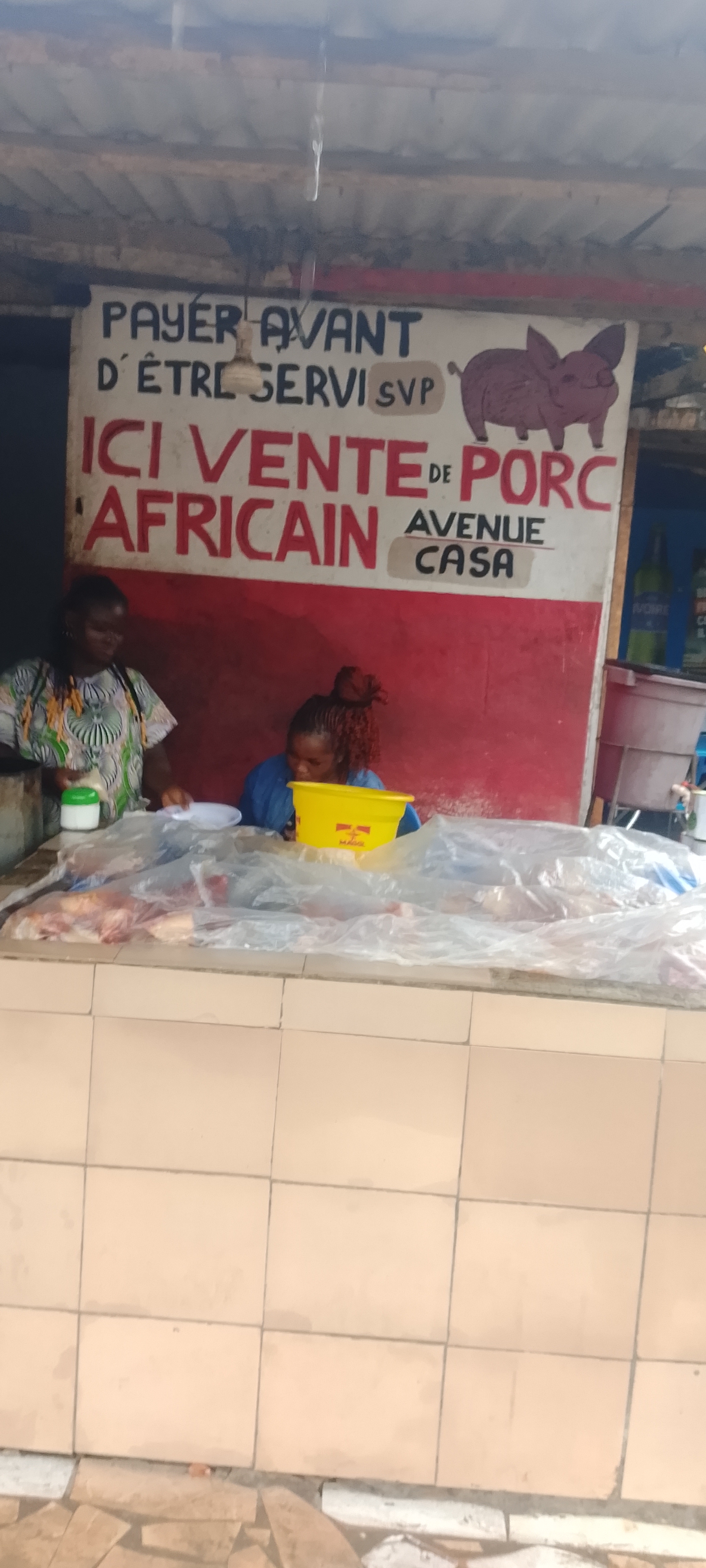 VENTE DE PORC AFRICAIN