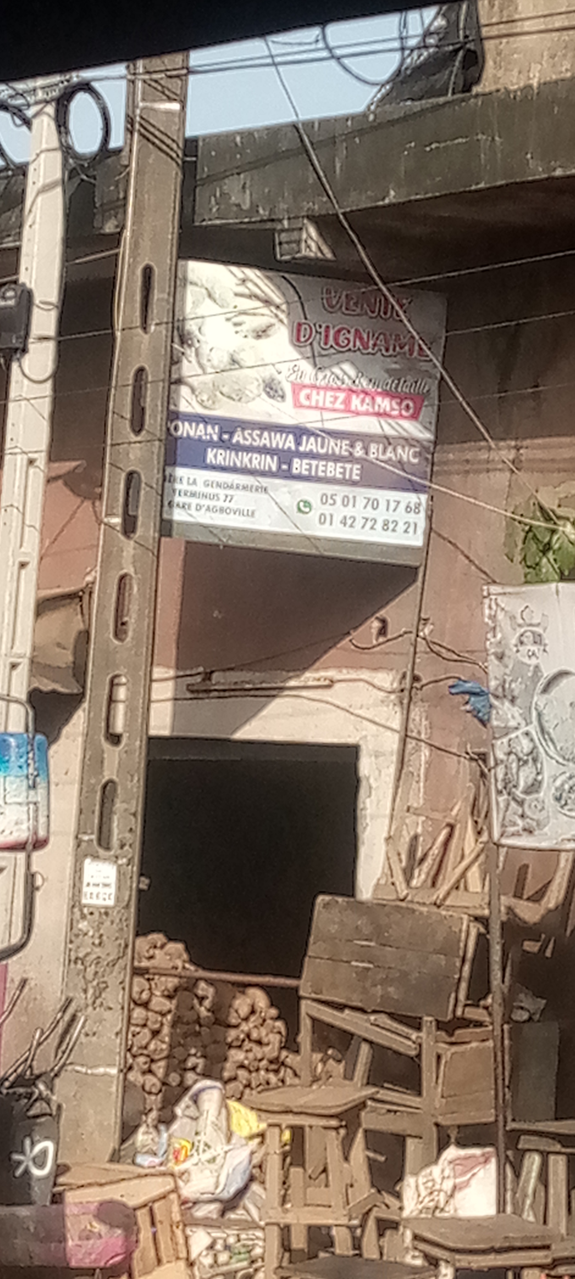 VENTE D'IGNAME CHEZ CAMSO