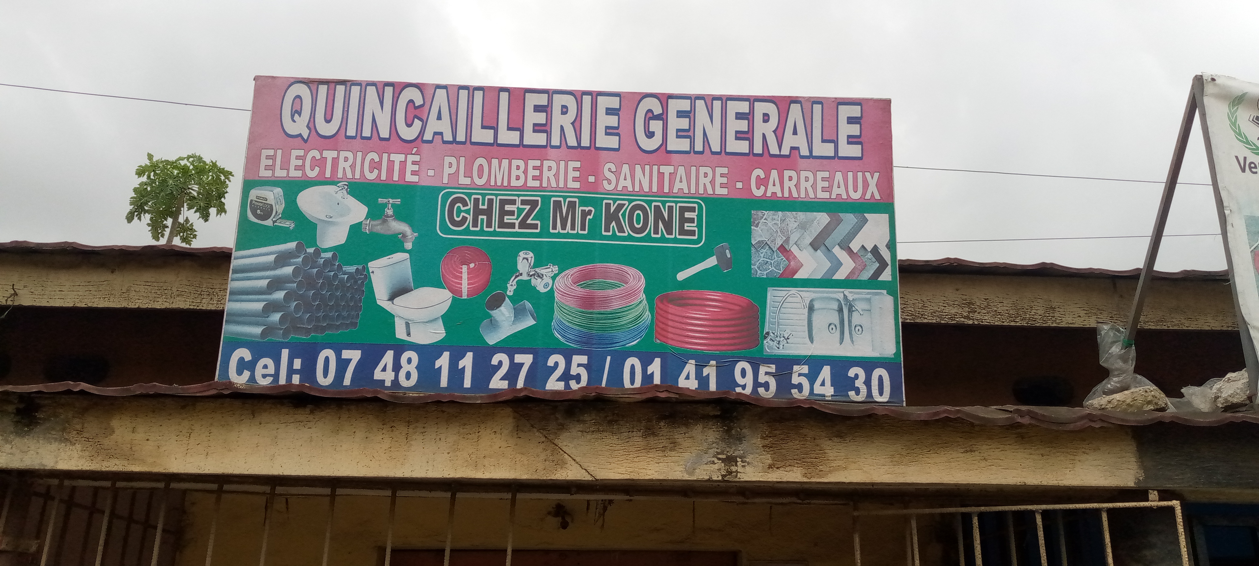 QUINCAILLERIE GÃ©NÃ©RAL DE LA NOUVELLE GARE D'ABOBO